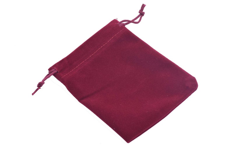 Sansam 25pcs Wine Velvet Drawstrings Gift Bags Jewelry Pouches for Wedding Favors, Candy Bags, Party Favors, 4.8x6.0'' - Image 3